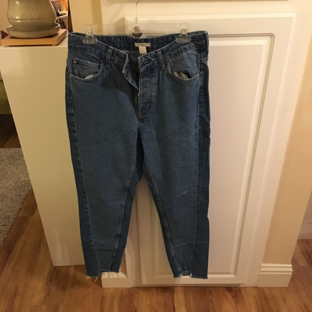 High waisted jeans